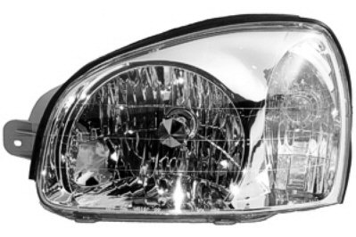 SANTA FE 01-03 Left Headlight Assembly TILL 03/03