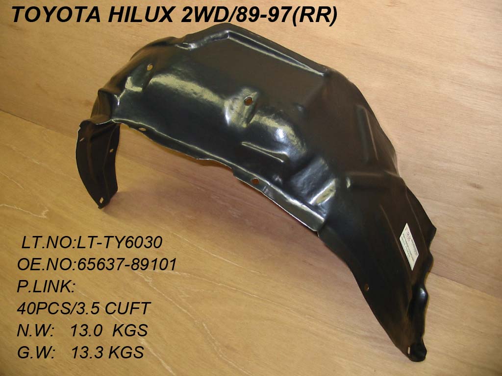 TOYOTA PU 89-95 Right INNER FENDER (METAL)
