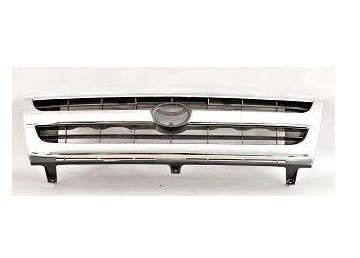 TACOMA 97-00 Grille 2WD Chrome/Gray Without PRERUNNR