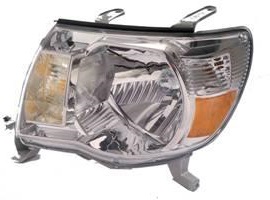 TACOMA 05-11 Left Headlight Assembly Without SPORT Package CAPA