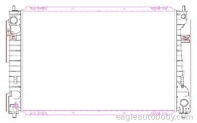 ESCAPE 09-12 RADIATOR*2.5LT*4CYL*(FR.6/23/08) R3307