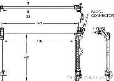 CROWN_VIC/GD_MARQ/TOWNCAR 03-05 AC CONDENSER= AC3406