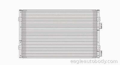 PT.CRUISER 01-02 AC CONDENSER*2.4LT AC6908