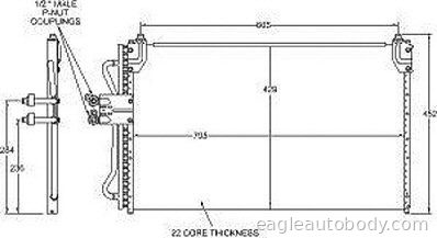 ESCAPE 01-04 AC CONDENSER AC3301