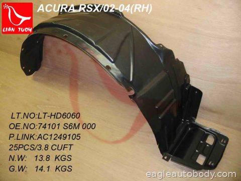 RSX 02-06 RT FENDER LINER 08012R