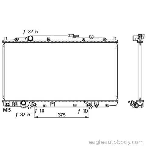 PILOT 03-04 RADIATOR*V6*3.5LT.ENG R7109