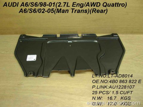 A6 98-05 LOWER ENGINE COVER*AWD QUATTRO; RR C AU1228107