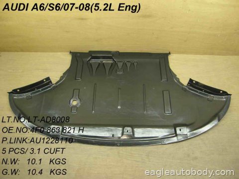 A6 07-11 LOWER ENGINE COVER*5.2L; FT ENGINE C AU1228110