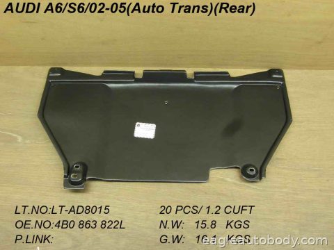 A6 02-05 LOWER ENGINE COVER*A/T; RR PAN AU1228118