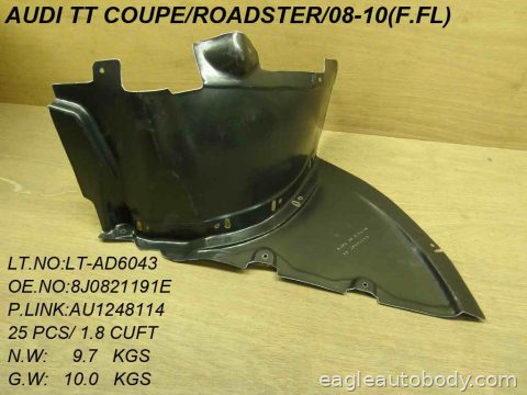 TT QUATTRO 08-15 LT FT FENDER LINER*FT AU1248114