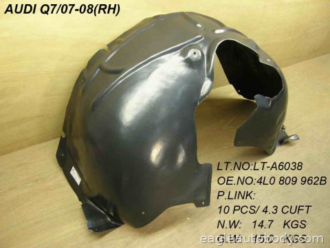 Q7 07-15 RT FT FENDER LINER AU1249110