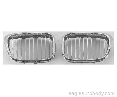 5SERIES 00-03 LT GRILLE*CHR*W/INSIDE BAR BLK 12646-4