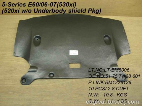 525I 06-07 LOWER ENGINE COVER*XI; W/O UNDERBO BM1228128
