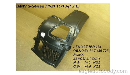 5SERIES 11-16 LT.FT.FORWARD FENDER LINER 12612*L