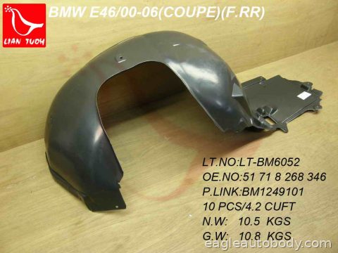 325CI 01-06 RT FT FENDER LINER*E46; CONV/COUP BM1249101