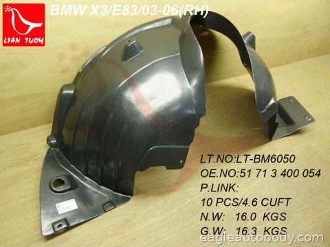 X3 04-09 RT FT FENDER LINER BM1249102