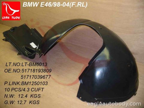 3SERS 99-05 LT.FT.RR SECTION FENDER LINER*SDN 12504-4F