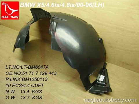 X5 00-06 LT FT FENDER LINER*PLASTIC LINER BM1250113