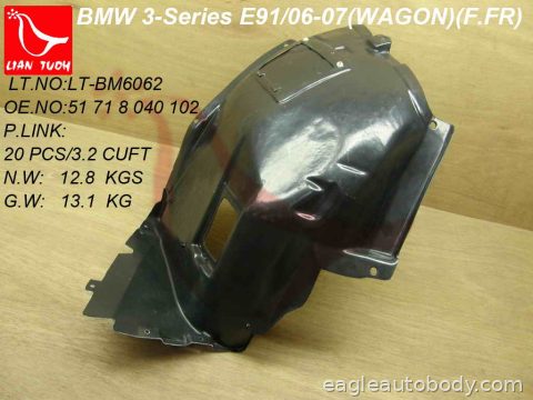 3SERS 06-11 RT.FT.SECTION FENDER LINER*W/SPOR 12510*R