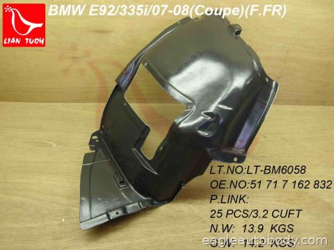 335I 07-13 RT FT FENDER LINER*3 S.335I(E92)F. BM1251119