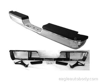 DG.P/U 94-01 RR.BUMPER ASSY*CHR*=02 OLD STYLE DGPU-401705