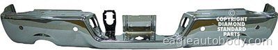 DG.PU 09-18 RR FACE BUMPER*CHR*W/SENS*W/DUAL DGPU-405804