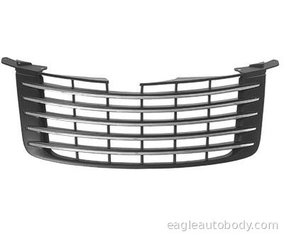 PT.CRUISER 06-10 GRILLE*BLK W/CHR MOLDG 06947