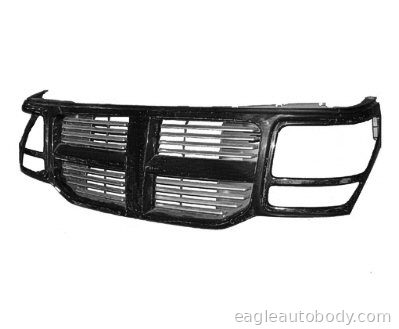NITRO 07-11 GRILLE ASSY*BLK.W/BLK FRAME 06948