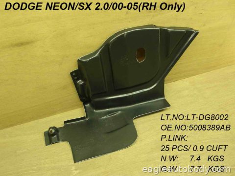 NEON 01-05 LOWER ENGINE COVER*SDN; RH; SPLASH CH1228101