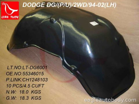 DG.P/U 94-01 LT FENDER LINER SKIRT(PLASTIC) 05706L