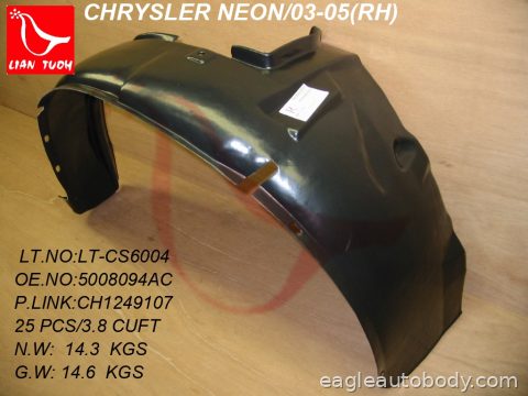 NEON 00-05 RT INNER FENDER LINER 06104R