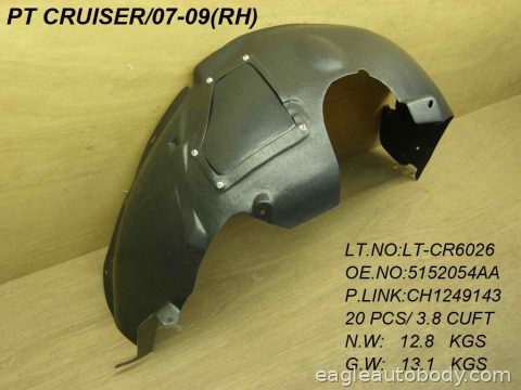 PT.CRUISER 07-10 RT.FT.FENDER LINER 06910E