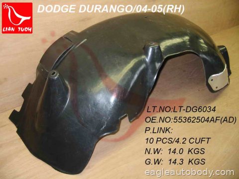DURANGO 04-09 RT FENDER LINER*=SPLASH SHIELD 06408R