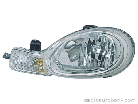 NEON 00-02 LT H/L ASSY*W/CHR BEZEL*CHR INSIDE P6212