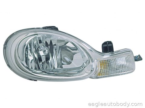 NEON 00-02 RT.H/L ASSY*W/CHR.BEZEL*CHR INSIDE P6211