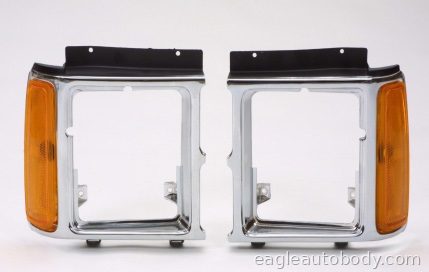 DAKOTA 87-90 LT H/L BEZEL*CHR.W/PARK LAMP 06432