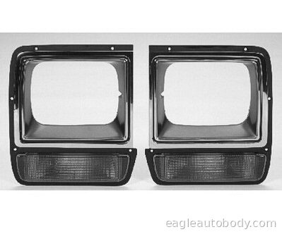 DG.P/U 86-90 RT H/L BEZEL*CHR*SINGLE.W/LAMP 05755
