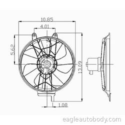CARAVAN/VOYG/TOWN 91-92 DUAL COOLING FAN ASSY CARAVAN*600650
