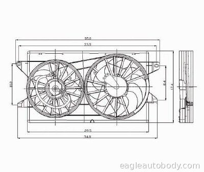FREESTAR/MONTEREY 04-07 FAN ASSY*W/O TOW PCKG FREESTAR-621010