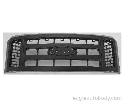 SUPER DUTY 08-10 GRILLE*XL*TEX.BLK*W/O LOGO 03958-6