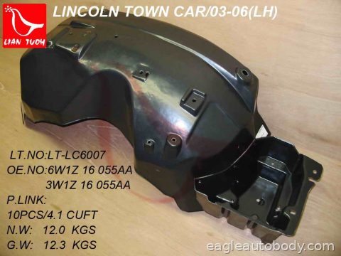 TOWN CAR 03-11 LT FENDER LINER 04810L