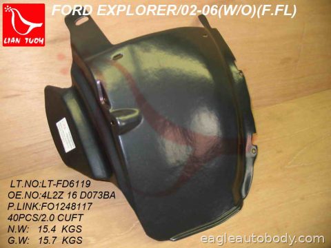 EXPLORER 02-05 LT.FT.SECTION FENDER LINER*W/O 03716-2F