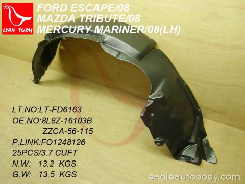 ESCAPE 08-12 LT.FT.INNER FENDER LINER* 03306-2L
