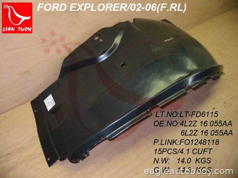 EXPLR.SPORT.TRAC 07-10 LT.FT.RR FENDER LINER* 03716-6B