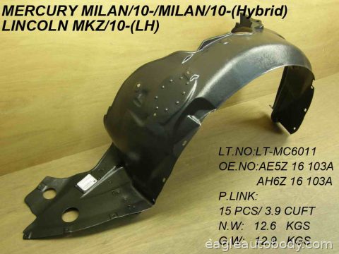 MILAN/MKZ 10-12 LT.FT.FENDER LINER 04010-2L