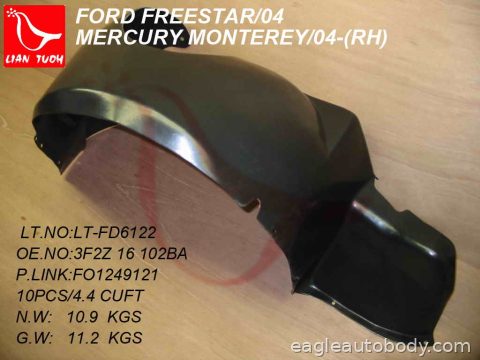 FREESTAR 04-07 RT FT FENDER LINER*FENDER LINE FO1249121