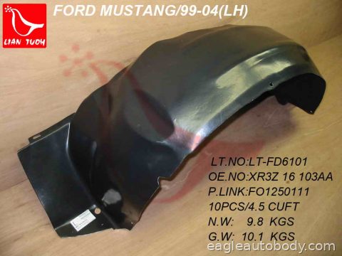 MUSTANG 99-04 LT FENDER LINER*=SPLASH SHIELD 03606L