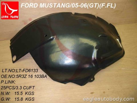 MUSTANG 05-09 LT FT FENDER LINER*GT; FT FO1250129