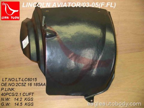 AVIATOR 03-05 LT FT FENDER LINER*PLASTIC LINE FO1250132