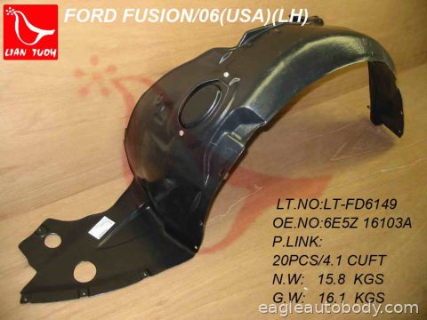 FUSION/MILAN 06-09 LT FENDER LINER*=MKZ/ZEPHY 04008*L